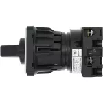 T0-1-8210/EZ Przełącznik zasilania, Styki: 2, 20 A, tabliczka: 1-0-2, 60 °, bez samopowrotu, montaż natablicowy 22,3 mm, pokrętło czarne bez możliwości blokady