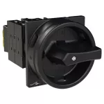 T0-3-8342/EA/SVB-SW Rozłącznik główny, 6 bieg., 20 A, funkcja awaryjnego zatrzymania , 90 °, blok. na kłódkę w pozycji Wył., montaż natablicowy, pokrętło czarne z blokadą na kłódkę