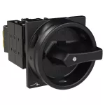 T0-3-15680/EA/SVB-SW Rozłącznik główny, 3 bieg. + N + 1 NO + 1 NC, 20 A, funkcja awaryjnego zatrzymania , 90 °, blok. na kłódkę w pozycji Wył., montaż natablicowy, pokrętło czarne z blokadą na kłódkę