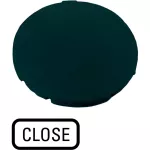 M22-XD-S-GB2 Wkładka przycisku, płaska czarna,z opis