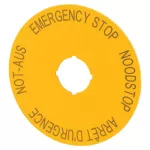 M22-XAK3 szyld do przycisku M22-PV.. W 4 językach