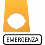 M22-XZK-I99 szyld do przycisku M22-PV.. EMERGENZA