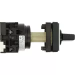 T0-1-8214/Z Przełącznik zasilania, Styki: 2, 20 A, tabliczka: 201, 45 °, z samopowrotem, montaż rozłączny, pokrętło czarne bez możliwości blokady
