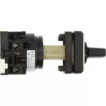 T0-1-8214/Z Przełącznik zasilania, Styki: 2, 20 A, tabliczka: 201, 45 °, z samopowrotem, montaż rozłączny, pokrętło czarne bez możliwości blokady