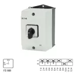 T3-3-15683/I2 Przełącznik Zał.-Wył., 3 bieg. + 2 NO + 1 NC, 32 A, 90 °, w obudowie IP65, pokrętło czarne bez możliwości blokady