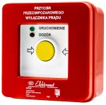 Wyłacznik alarmowy PPWP-6s A 4 tory prądowe 12A NC-NC NC-NC, natynkowy, samoczynny diody czerw/ziel 230V AC lub 24V DC