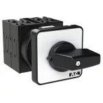 T0-3-8228/E Przełącznik nawrotny, Styki: 5, 20 A, tabliczka: 102, 45 °, z samopowrotem, montaż natablicowy, pokrętło czarne bez możliwości blokady