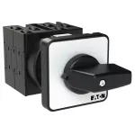 T0-3-8228/E Przełącznik nawrotny, Styki: 5, 20 A, tabliczka: 102, 45 °, z samopowrotem, montaż natablicowy, pokrętło czarne bez możliwości blokady