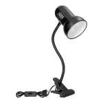 GANSO, lampka biurkowa z klipsem, flex, 15W, E27, czarna