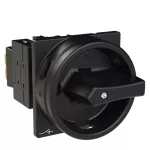 T0-2-1/EA/SVB-SW Rozłącznik główny, 3 bieg., 20 A, funkcja awaryjnego zatrzymania , 90 °, blok. na kłódkę w pozycji Wył., montaż natablicowy, pokrętło czarne z blokadą na kłódkę