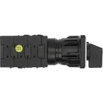 T0-6-15866/EZ Przełącznik nawrotny, 2 prędkości, Styki: 12, 20 A, tabliczka: 2-1-0-1-2, 60 °, bez samopowrotu, montaż natablicowy 22,3 mm, pokrętło czarne bez możliwości blokady