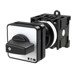 T0-3-8216/Z Przełącznik zasilania, Styki: 6, 20 A, tabliczka: 201, 45 °, z samopowrotem, montaż rozłączny, pokrętło czarne bez możliwości blokady