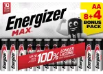 BATERIA ENERGIZER MAX AA LR6 /8+4