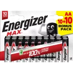 BATERIA ENERGIZER MAX AA LR6 /10+10
