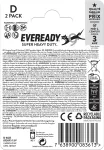 BATERIA EVEREADY SUPER HD D R20 /2