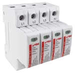 Ogranicznik przepięć typ T1+T2, 4 bieguny, Limp: 12,5 kA (10/350), In: 30kA (8/20), Imax: 60kA, Uc: 275V AC RSP-T1T2-AC 12.5/4P