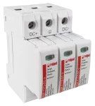 Ogranicznik przepięć typ T1+T2, 3 bieguny, 1000 V DC, Iimp: 9kA (10/350), Imax: 50kA, In: 20kA (8/20) RSP-T1T2-DC 9/3P