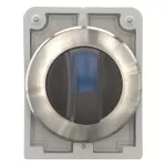 M30I-FWLK3-B Przeł.piórkowy podśw.30mm,niebieski,3 poz.,z sam., stal nierdz.