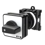 T0-1-15401/Z Przełącznik Zał.-Wył., Styki: 1, 20 A, tabliczka: 0-1, 45 °, bez samopowrotu, montaż rozłączny, pokrętło czarne bez możliwości blokady