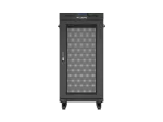 SZAFA INSTALACYJNA RACK STOJĄCA 19" 24U 600X600 CZARNA DRZWI PERFOROWANE LCD LANBERG (FLAT PACK) V2