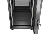 SZAFA INSTALACYJNA RACK STOJĄCA 19" 24U 600X800 CZARNA DRZWI PERFOROWANE LCD LANBERG (FLAT PACK) V2