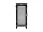 SZAFA INSTALACYJNA RACK STOJĄCA 19" 24U 600X800 CZARNA DRZWI PERFOROWANE LCD LANBERG (FLAT PACK) V2