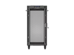 SZAFA INSTALACYJNA RACK STOJĄCA 19" 24U 600X800 CZARNA DRZWI PERFOROWANE LCD LANBERG (FLAT PACK) V2