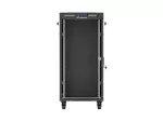SZAFA INSTALACYJNA RACK STOJĄCA 19" 24U 600X800 CZARNA DRZWI PRZESZKLONE LCD LANBERG (FLAT PACK) V2