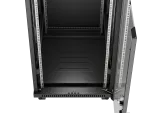 SZAFA INSTALACYJNA RACK STOJĄCA 19" 24U 600X800 CZARNA DRZWI PRZESZKLONE LCD LANBERG (FLAT PACK) V2