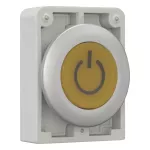 M30C-FDL-Y-X162 Podśw.przycisk 30mm płaski, żółty, X162