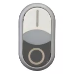 M22-DDLF-WS-X1/X0 Napęd przycisku podwójnego, podświetlane