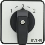 T0-3-8228/EZ Przełącznik nawrotny, Styki: 5, 20 A, tabliczka: 102, 45 °, z samopowrotem, montaż natablicowy 22,3 mm, pokrętło czarne bez możliwości blokady