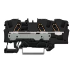 3-przewodowa złączka przelotowa 6 mm², czarna