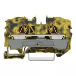 2-przewodowa złączka przelotowa; 10 mm², ciemnoszary-żółty