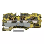 3-przewodowa złączka przelotowa; 16 mm², ciemnoszary-żółty