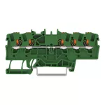 Złączka przelotowa, 5-przewodowa z przyciskami 1,5 mm²