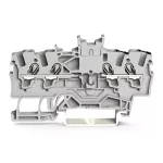 Podwójna złączka przelotowa 1,5 mm², szara 2001-1441