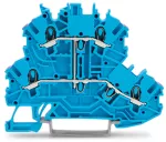 Złączka dwupiętrowa 4-przewodowa złączka przelotowa, niebieska 2000-2209
