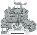 Złączka dwupiętrowa do ekranu/przelotowa, szara 2000-2228