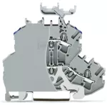 Złączka dwupiętrowa do ekranu/przelotowa, szara 2002-2228/099-000