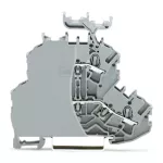 Złączka dwupiętrowa przelotowa/przelotowa, szara 2002-2231/099-000