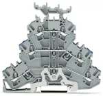 Złączka trzypiętrowa złączka PE/przelotowa/przelotowa, szara 2002-3247