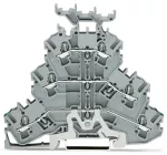 Złączka trzypiętrowa złączka PE/przelotowa/przelotowa, szara 2002-3257