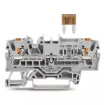 2-przewodowa złączka bezpiecznikowa do pł. bezpiecz. samochod. Mini zgodnie z DIN 7258-3f, ISO 8820-3, szara 2202-1681