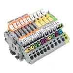 Blok zaciskowy do przekł. prądowych 3 przekładniki prąd. z nap. i N/PE