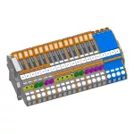 Blok zaciskowy do przekł. prądowych przekł. prąd. 250 A SWM Monachium do podłączania przekładnika prądowego