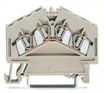 4-przewodowa złączka przelotowa 2,5 mm², jasnoszara 280-996