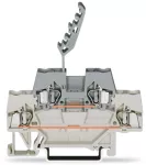 Złączka dwupiętrowa przelotowa/przelotowa, jasnoszaro/szara 280-541