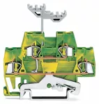 Złączka dwupiętrowa 4-przewodowa złączka PE, żółto-zielona 280-517