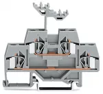 Złączka dwupiętrowa przelotowa/przelotowa, szara 281-619